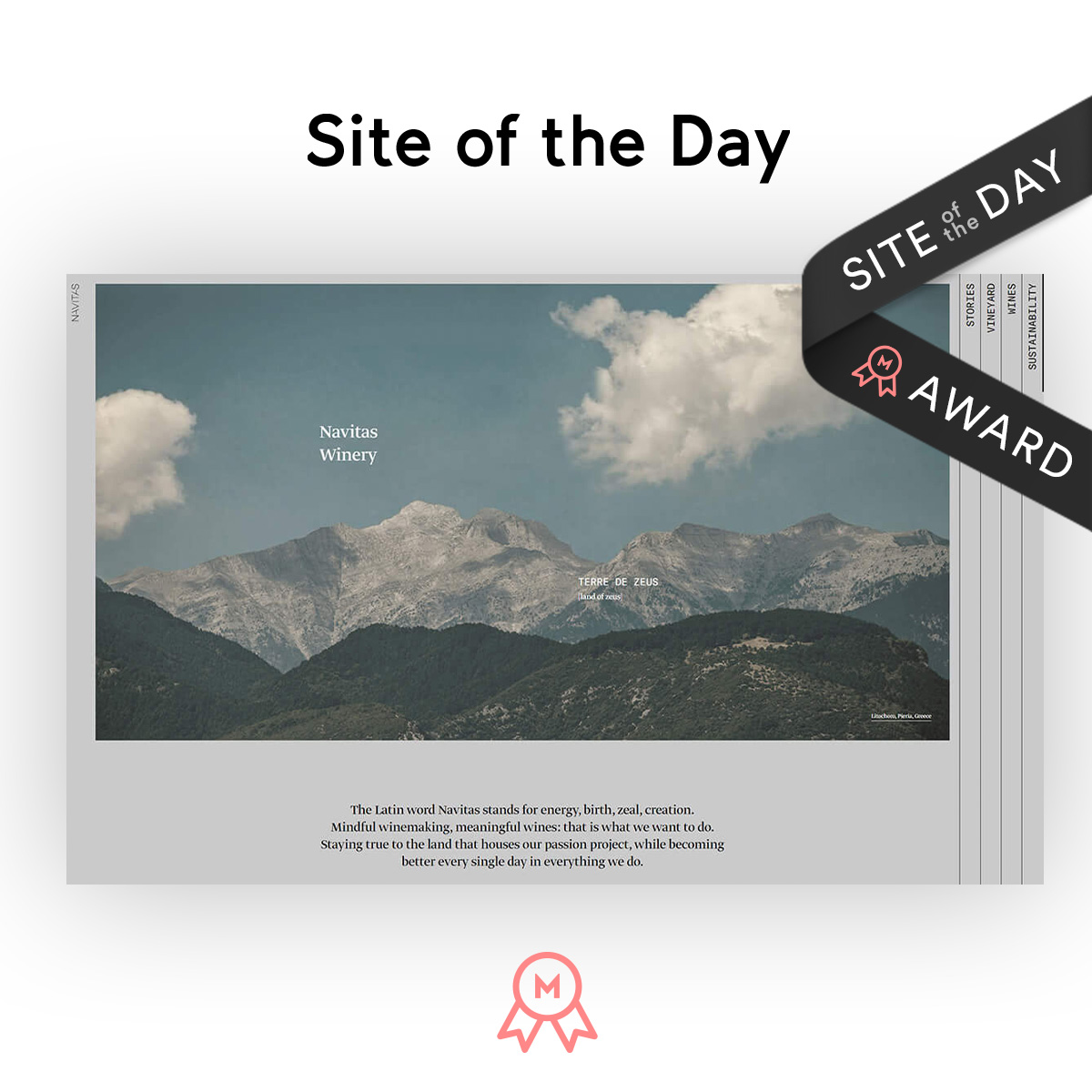 Navitas as site of the day on Mindsparkle mag